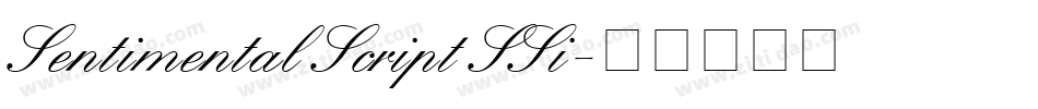 Sentimental Script SSi字体转换